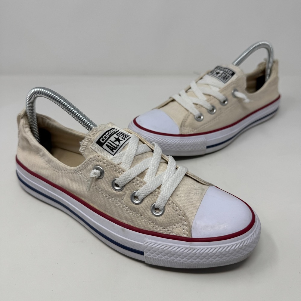 Converse Chuck Taylor All Star 2 Shoes Off White Sneakers 537084F Women's Size 8